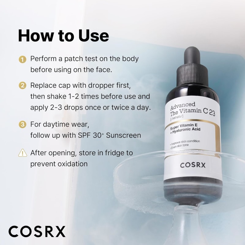 COSRX Advanced The Vitamin C 23 Serum | Super Vitamin E + Hyaluronic Acid 9