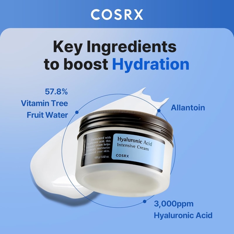 COSRX Hyaluronic Acid Intensive Cream 100g | 3,000ppm Hyaluronic Acid Moisturizer | Deep Hydration & Plump Skin 2