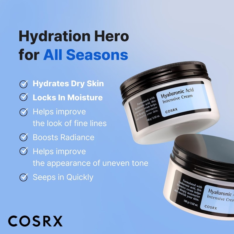 COSRX Hyaluronic Acid Intensive Cream 100g | 3,000ppm Hyaluronic Acid Moisturizer | Deep Hydration & Plump Skin 4