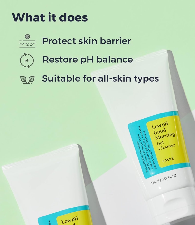 COSRX Low pH Good Morning Gel Cleanser 8