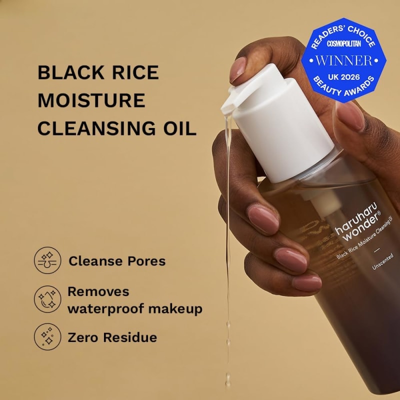 Haruharu Wonder Black Rice Moisture Deep Cleansing Oil 4