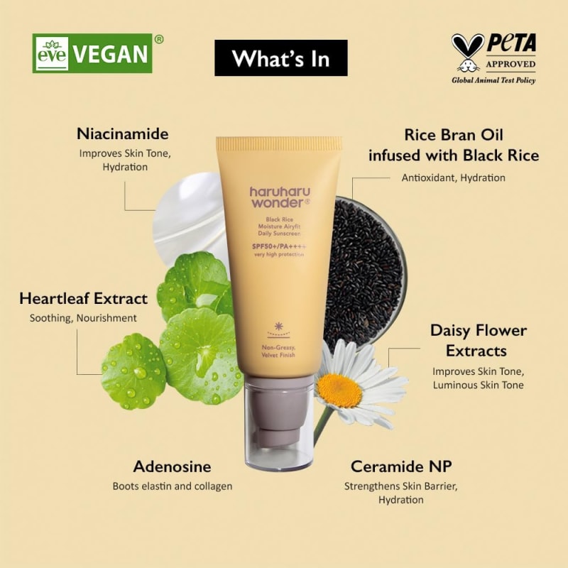 Haruharu Wonder Black Rice Airyfit Daily Sunscreen SPF50+ PA++++ 7