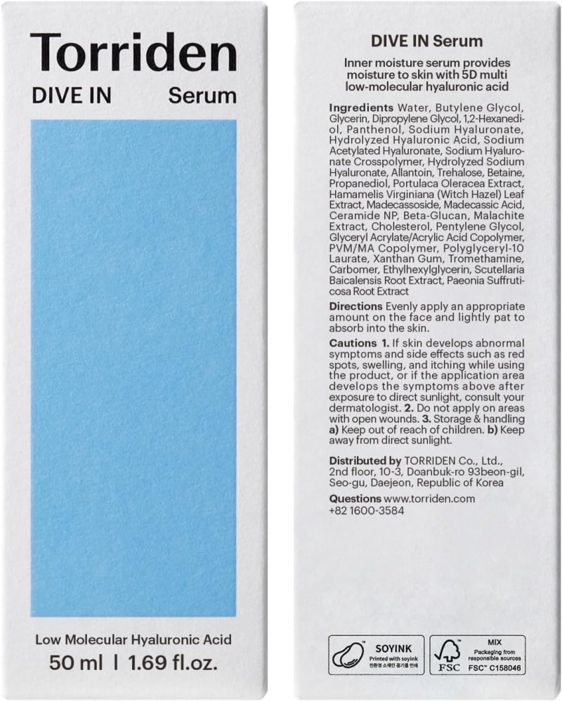 Torriden Dive-In Low Molecular Hyaluronic Acid Serum 3
