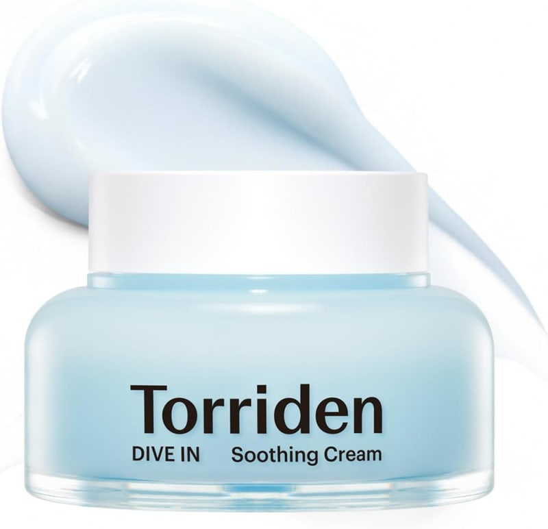 TORRIDEN DIVE-IN Low-Molecular Hyaluronic acid Soothing Cream 3.38 fl oz | Facial Moisturizer Gel for Sensitive, Dry Skin | Fragrance-free, Alcohol-free, No Colorants | Vegan, Clean, Cruelty-Free 1