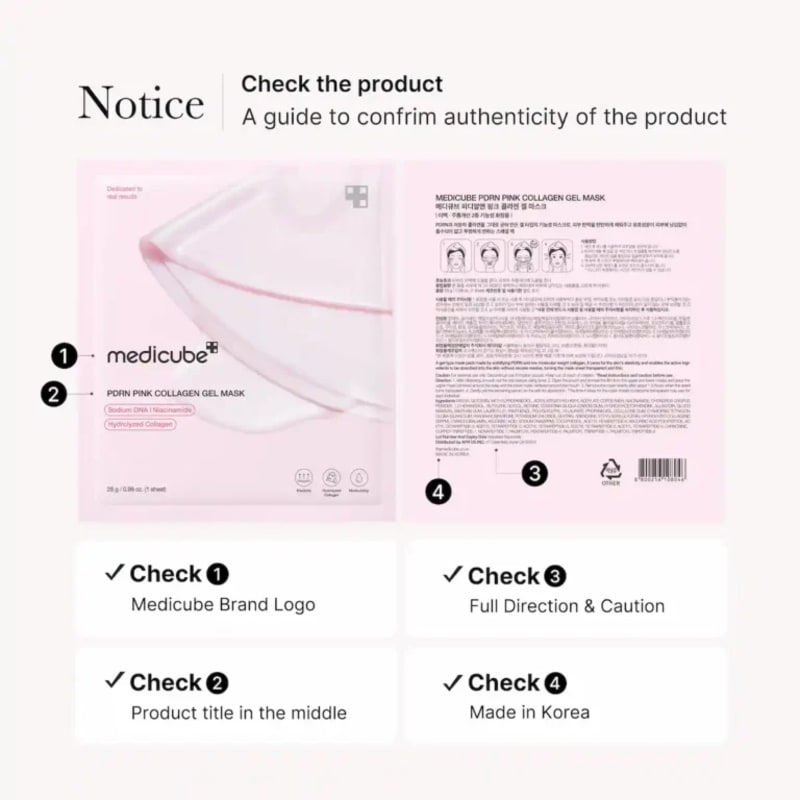 Medicube PDRN Pink Collagen Gel Mask 4