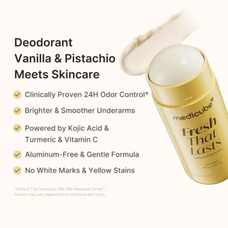 Medicube Fresh That Lasts Deodorant Stick Vanilla & Pistachio 83g 2