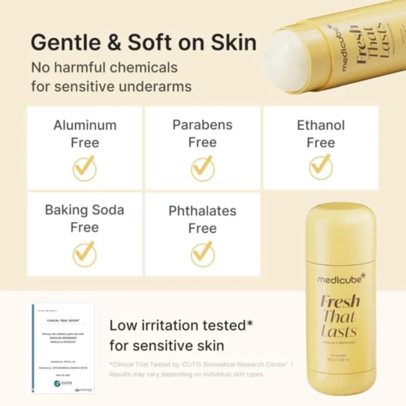 Medicube Fresh That Lasts Deodorant Stick Vanilla & Pistachio 83g 4