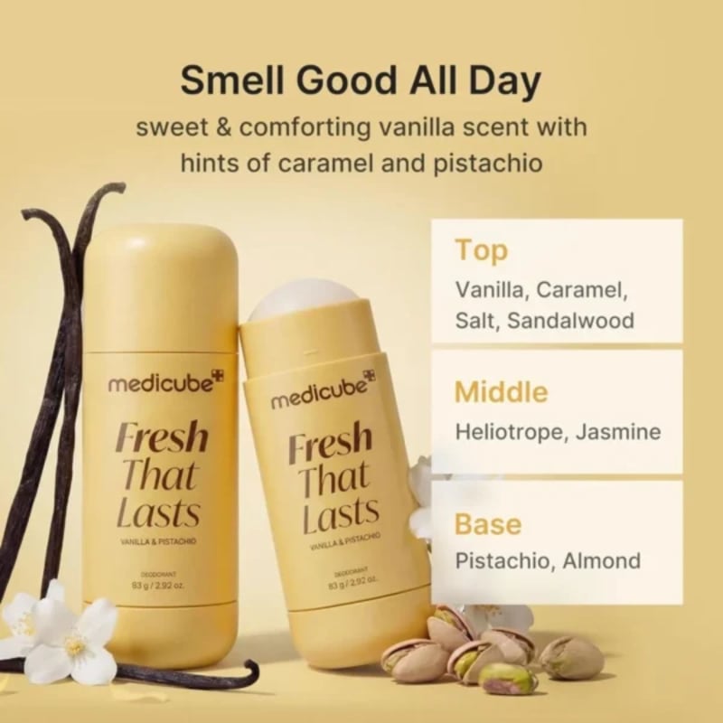 Medicube Fresh That Lasts Deodorant Stick Vanilla & Pistachio 83g 5