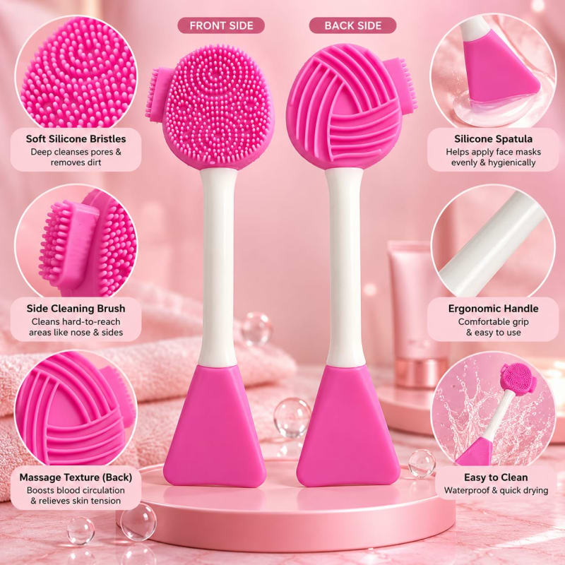 Multi Pore Brush Mask Applicator | 4-in-1 Silicone Jelly Brush 2
