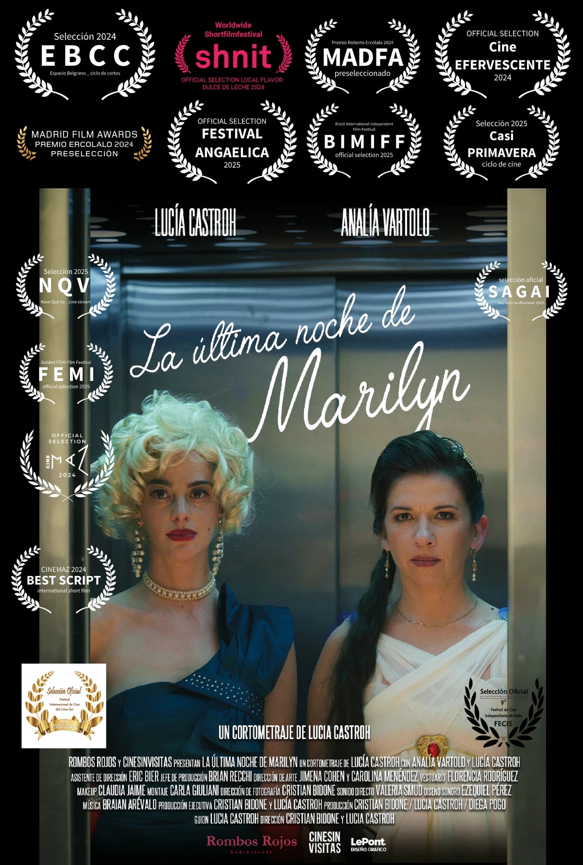 Afiche de La Última Noche de Marilyn