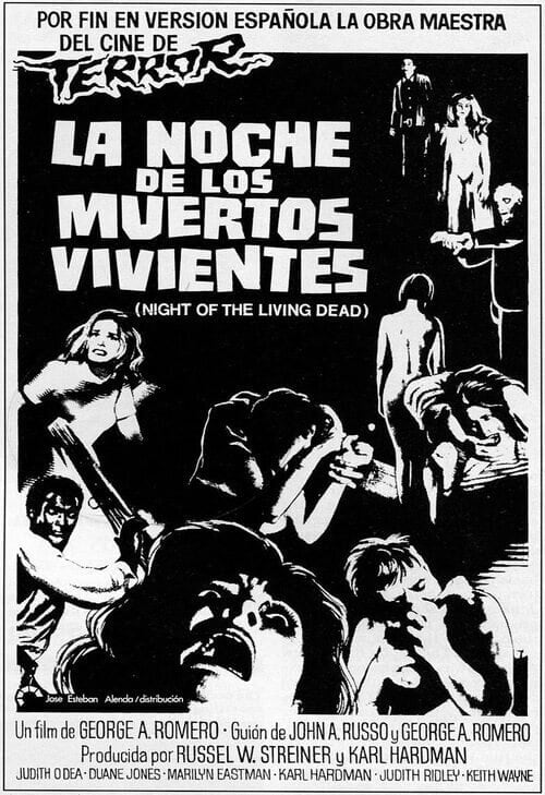 Afiche de La Noche de los Muertos Vivientes