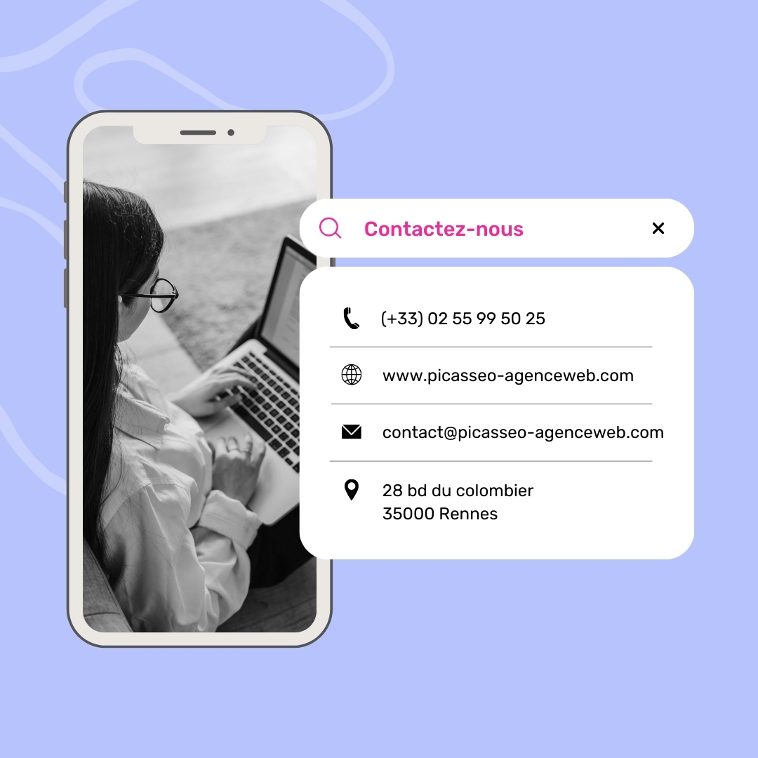 Contactez-nous, coordonnées Picasseo
