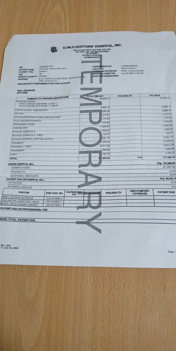 Help Our Senior Father Pay His Hospital Bill - Image 2