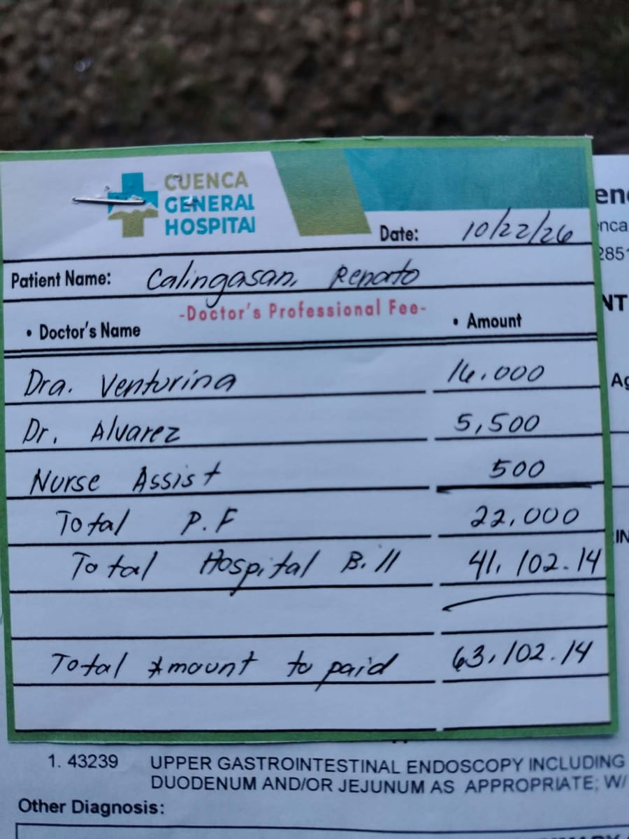 Help for Tatay Renato's Hospitall Bill - Image 1