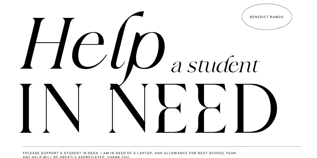 A student in need of financial help