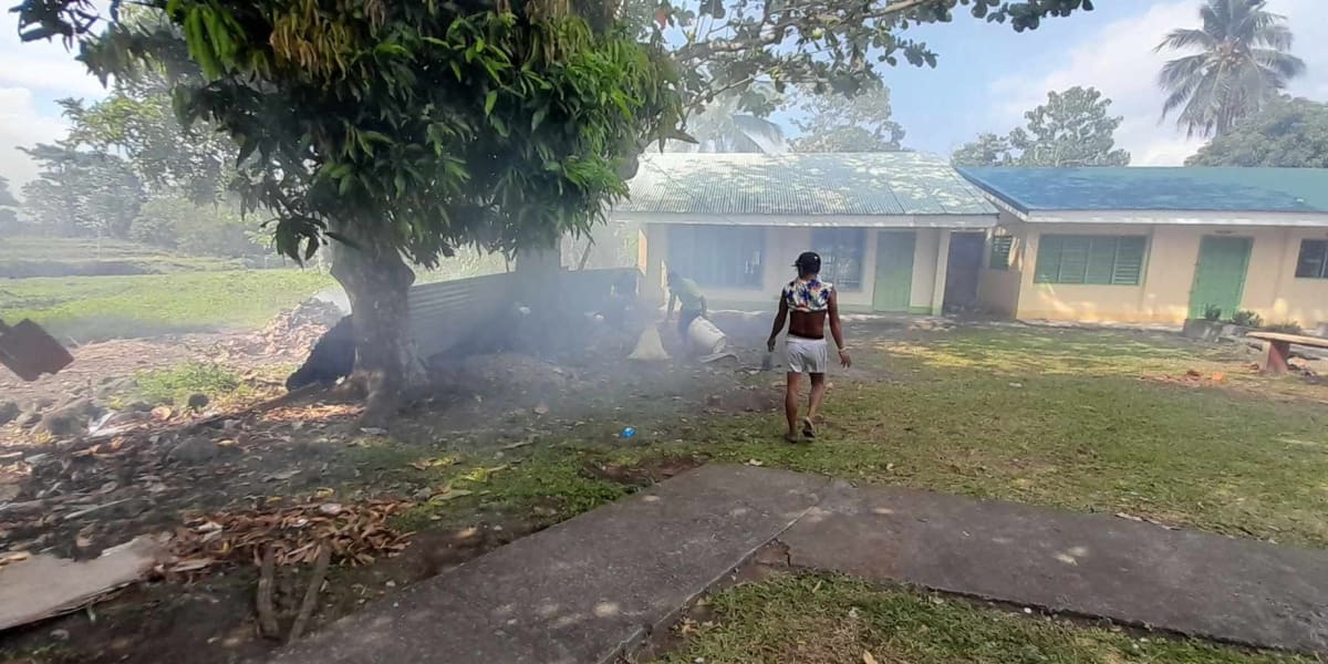 Repair of Bogñabong Elementary School pavement and gate