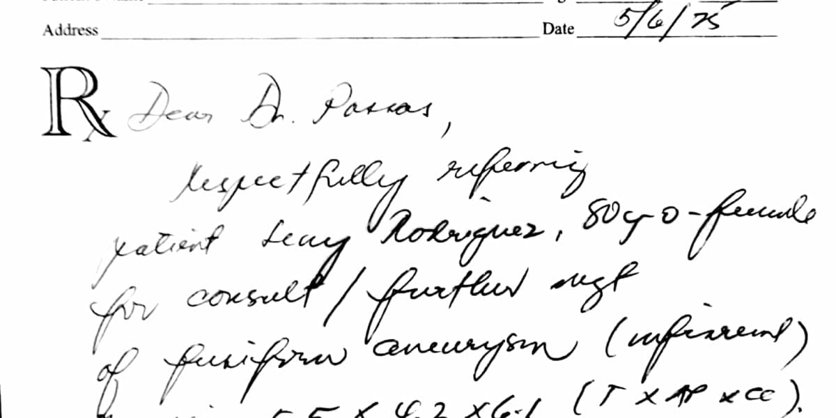 Doctor's Referral