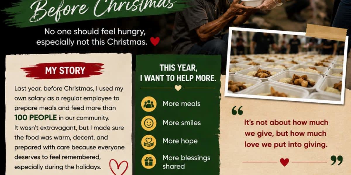 Feed the Homeless Before Christmas Eve