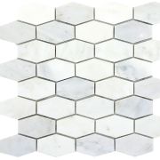 Emser Tile Marble Winter Frost 2 Inch Hexagon Mix Mosaic 12x12