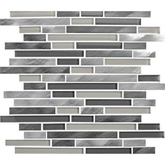 American Olean Morello Obsidian Random Mosaic Tile 2674