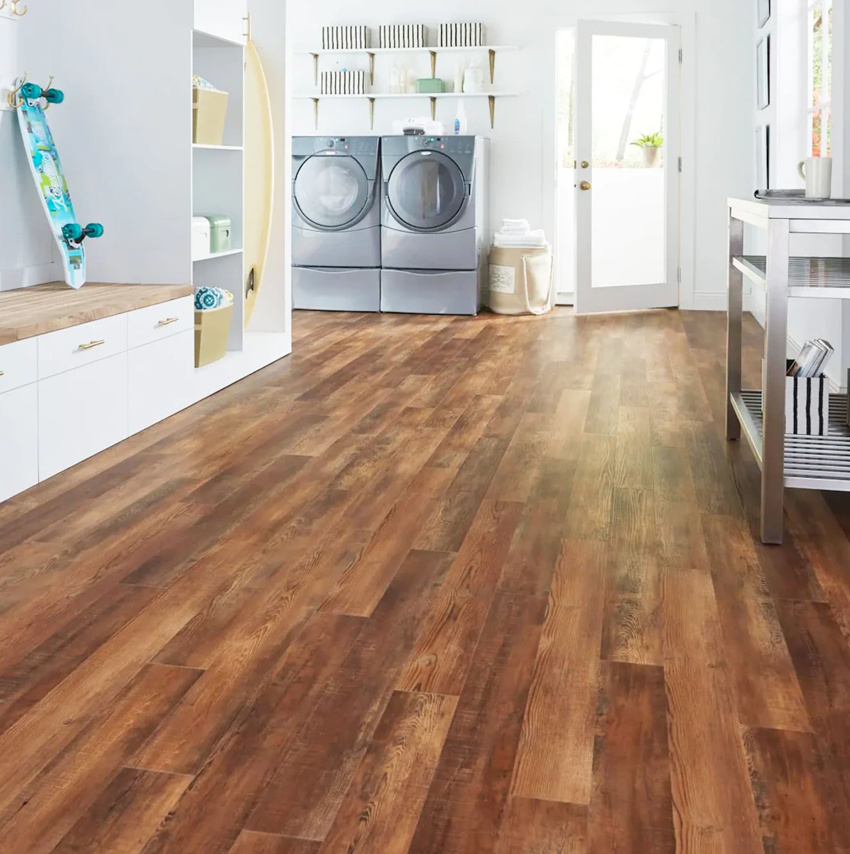 Choosing a laundry room floor