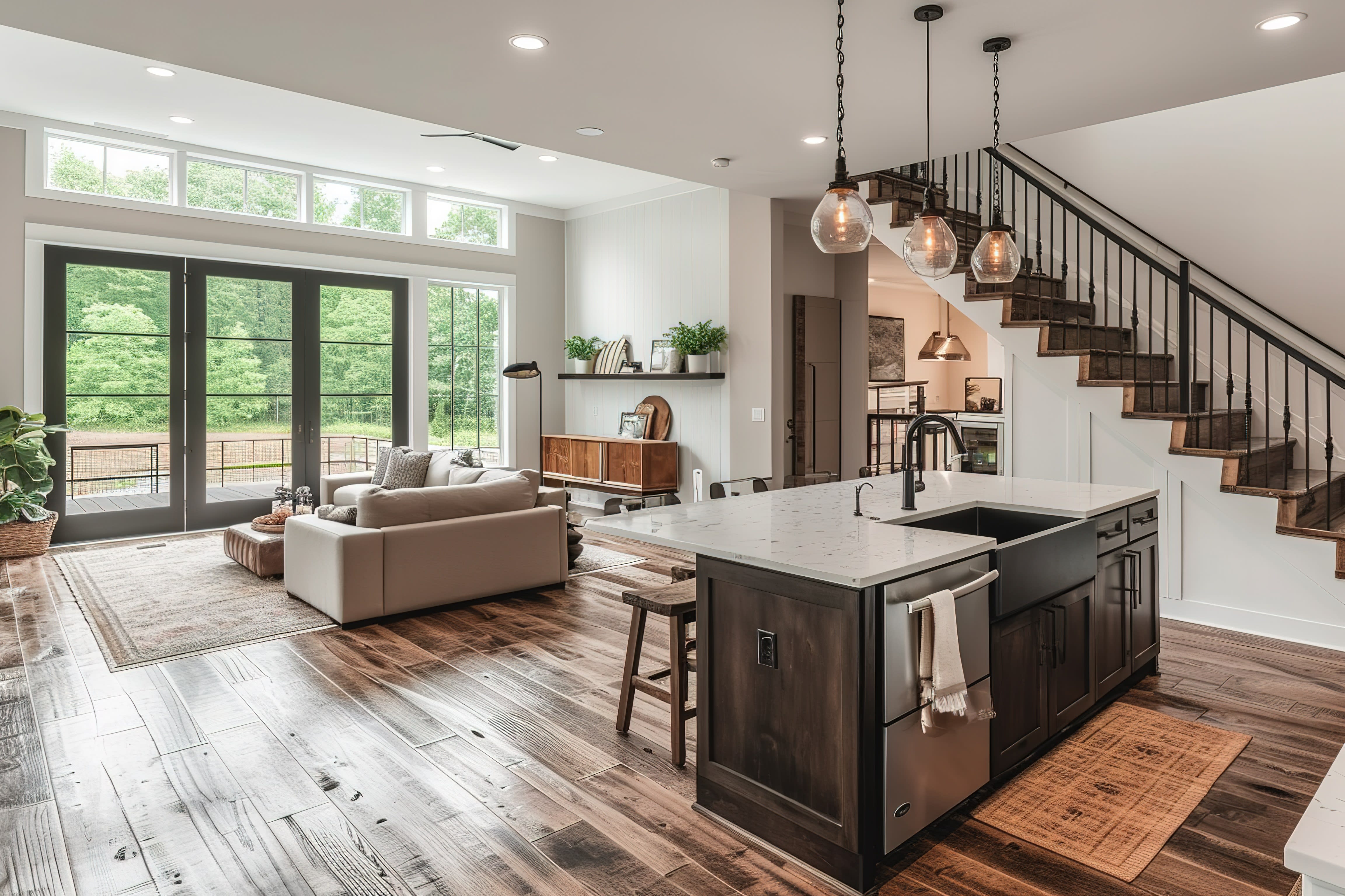 The role of hardwood plank width in shaping your Ferndale, WA room’s style