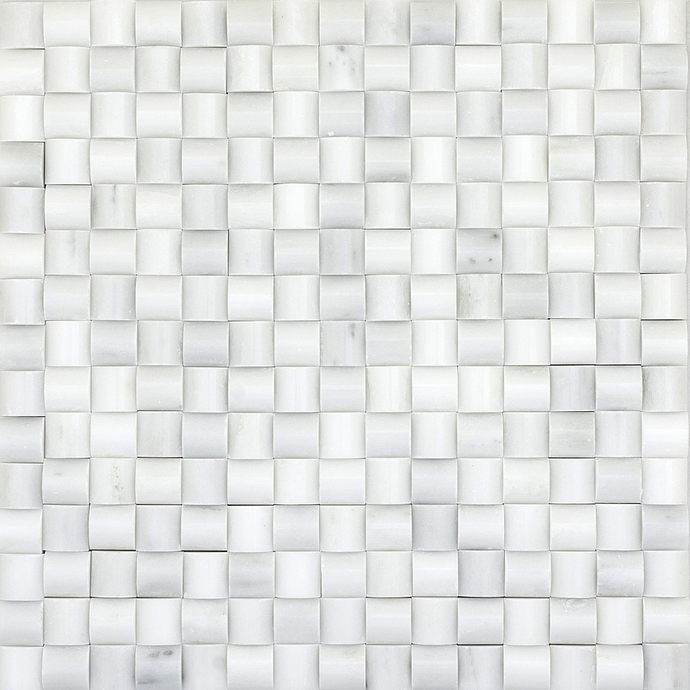 Emser Tile Marble Winter Frost Bamboo Polished Mosaic Bam 1212