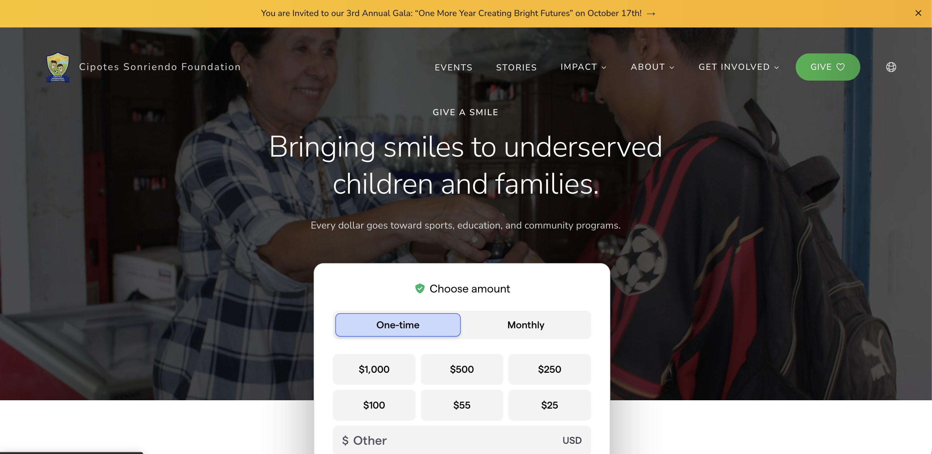 Donation Page