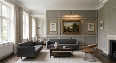 Decorative Wall Moldings for Zoning and Visual Balance