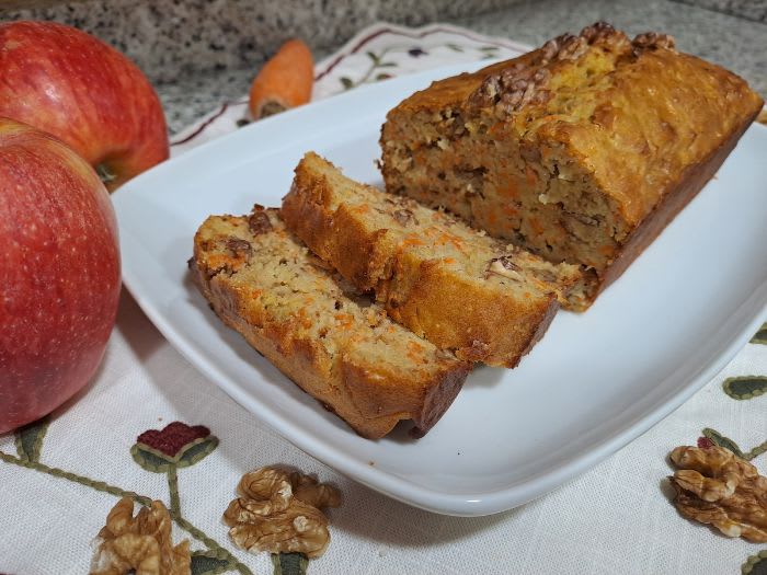 Pastel de zanahoria sin azúcar