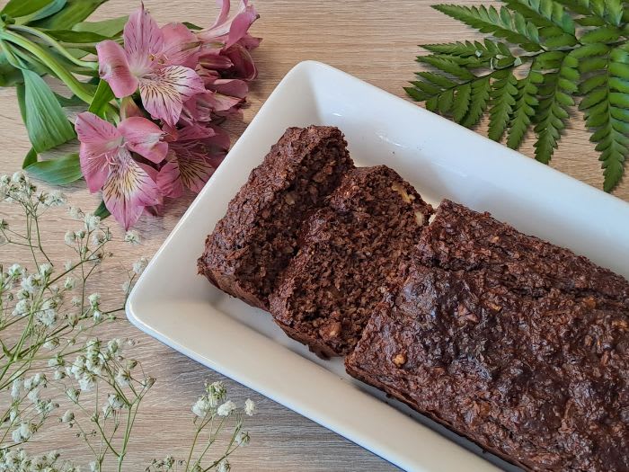 Pastel de chocolate con harina de avena