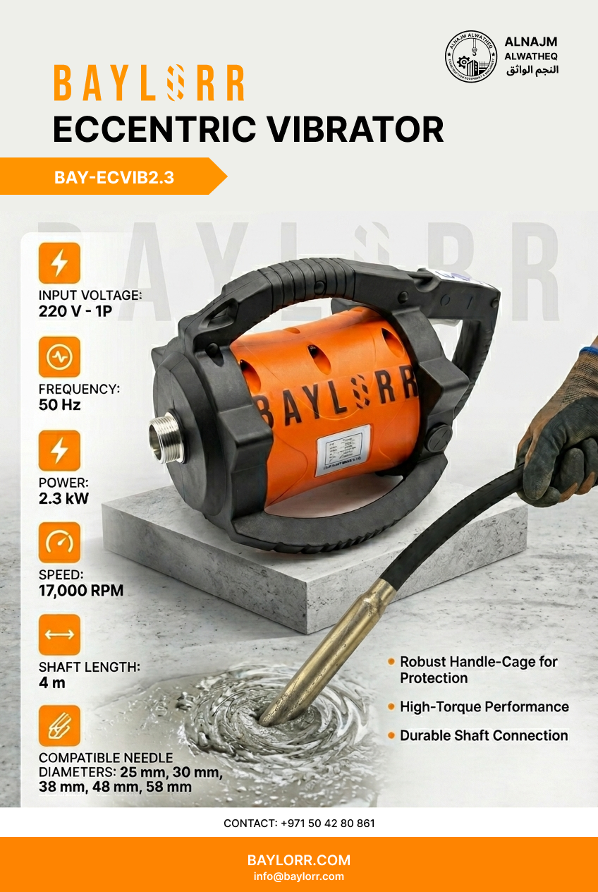 Electric vs Petrol Concrete Vibrator: Which Is Right for UAE Construction Sites?