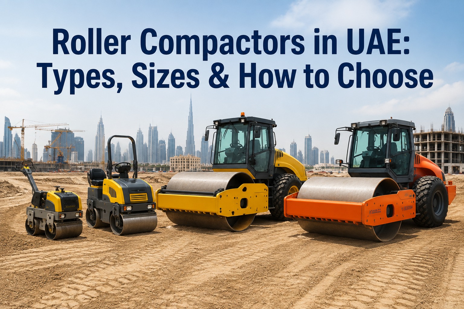 Roller Compactors in UAE: Types, Sizes & How to Choose