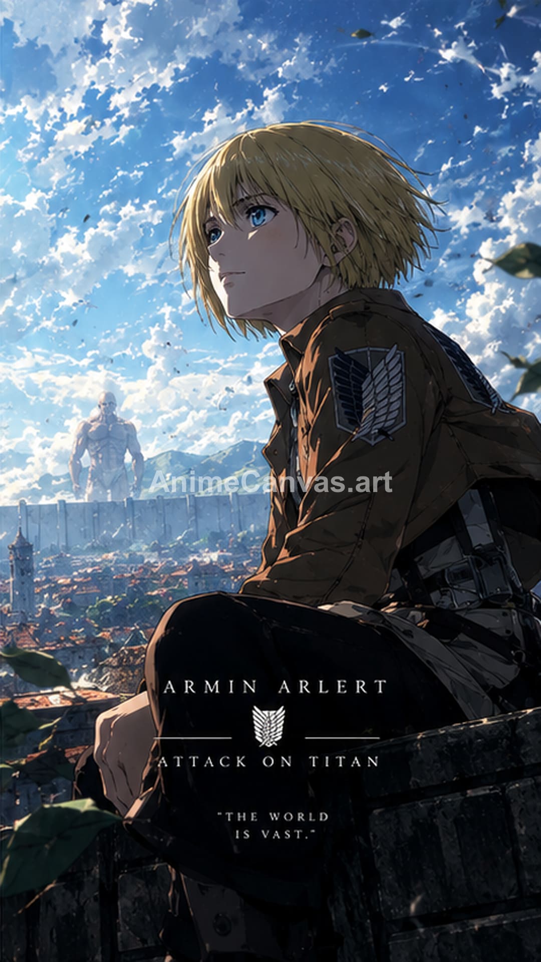 Armin Arlert Attack on Titan Skyline Phone Wallpaper - Attack On Titan Armin Arlert Wallpaper HD