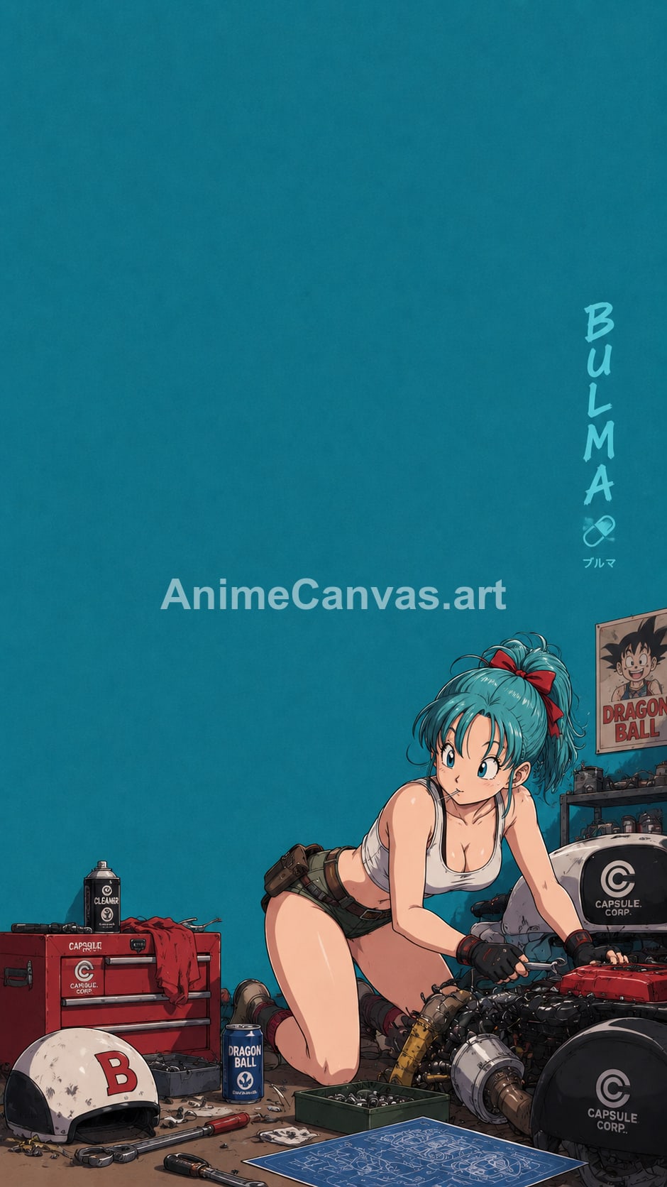 Bulma Dragon Ball Z Workshop Phone Wallpaper - Dragon Ball Z Bulma Wallpaper HD
