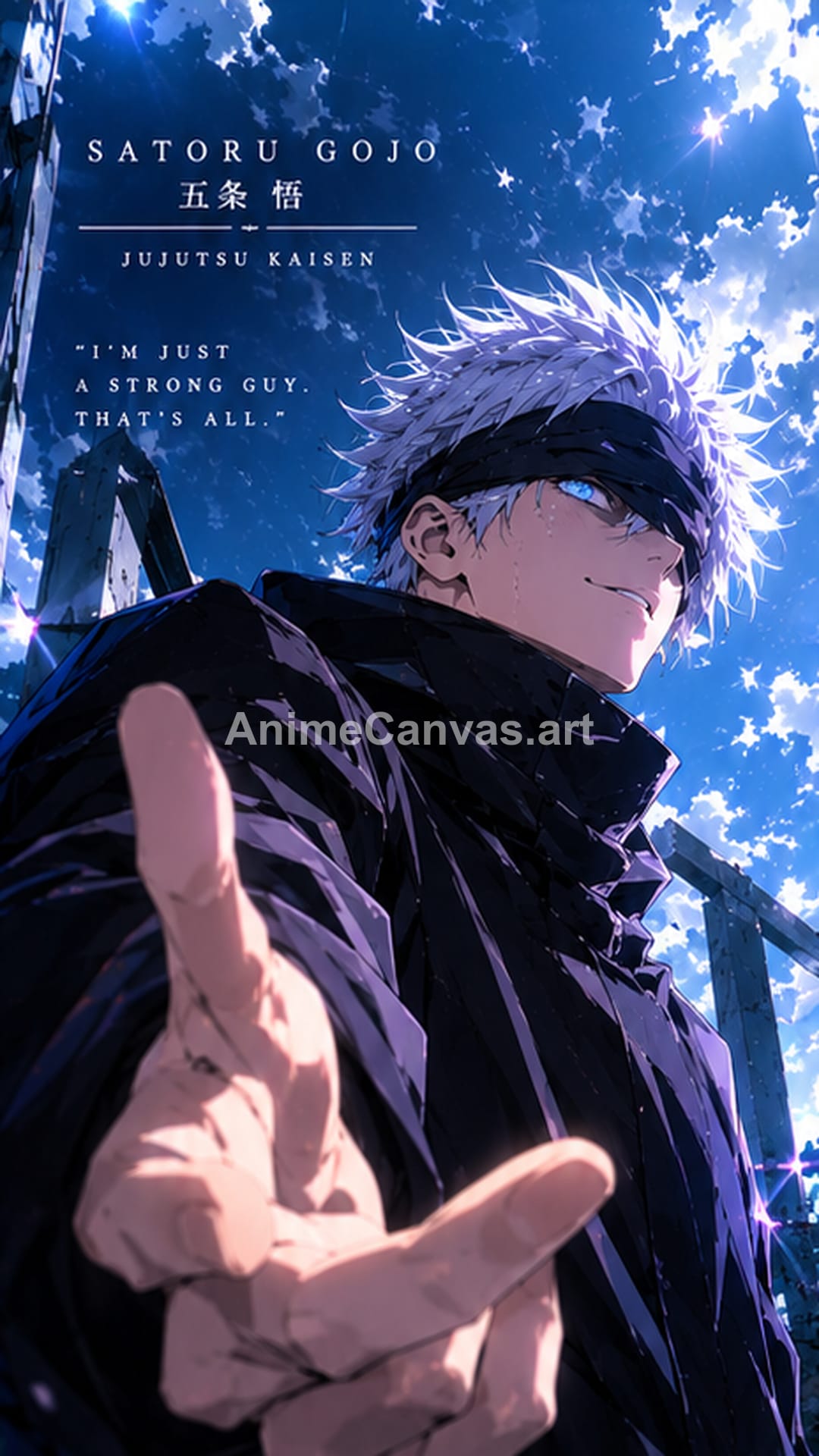 Gojo Satoru Jujutsu Kaisen Blue Sky Phone Wallpaper - Jujutsu Kaisen Gojo Satoru Wallpaper HD