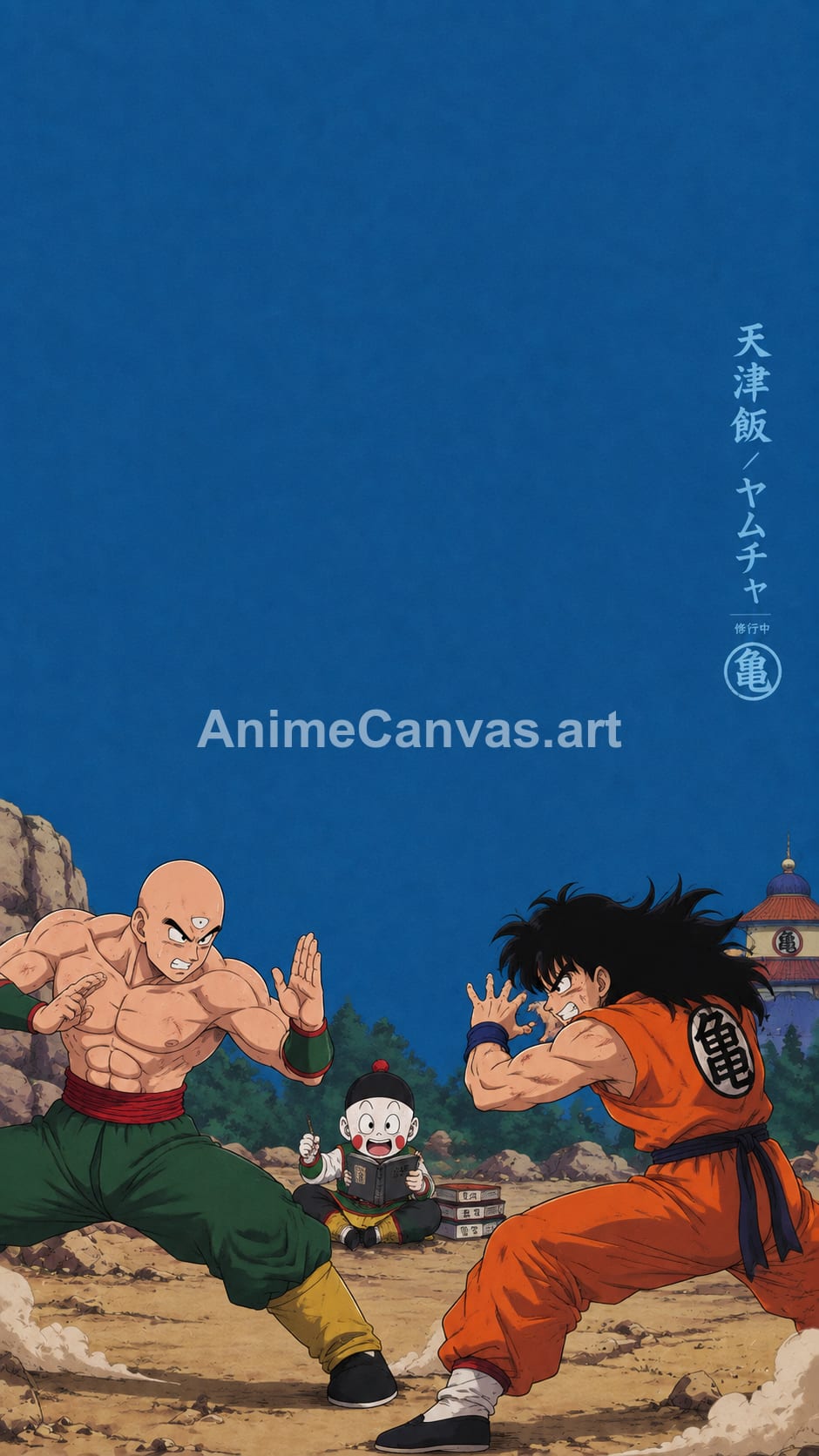 Goku and Krillin Fighting Dragon Ball Z Phone Wallpaper - Dragon Ball Z Goku Wallpaper HD
