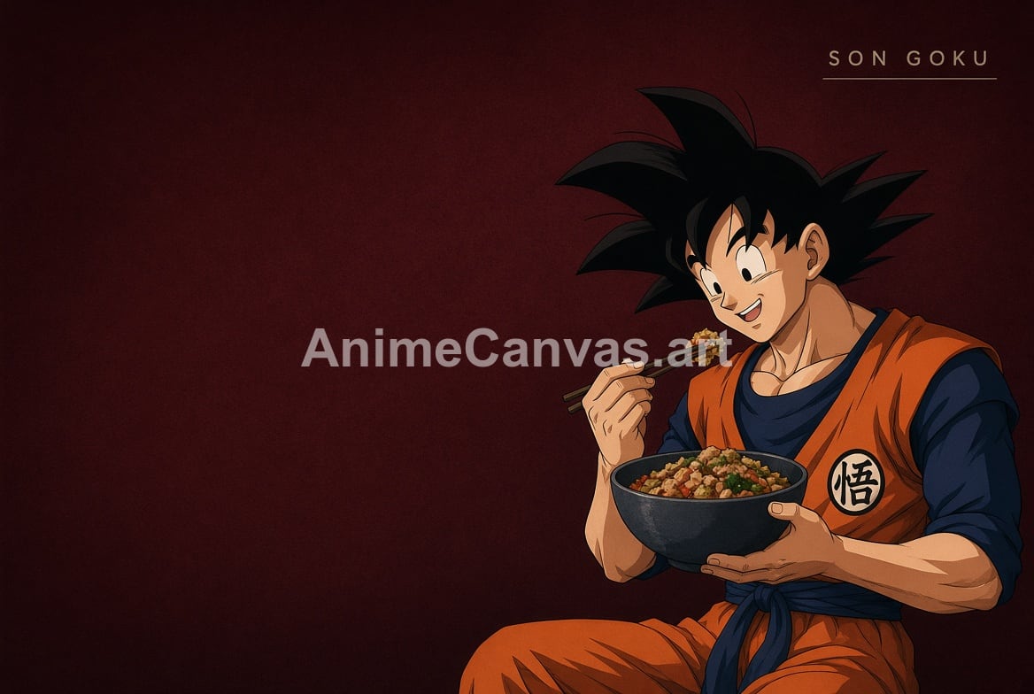 Son Goku Eating Dragon Ball Z Desktop Wallpaper - Dragon Ball Z Goku Wallpaper HD