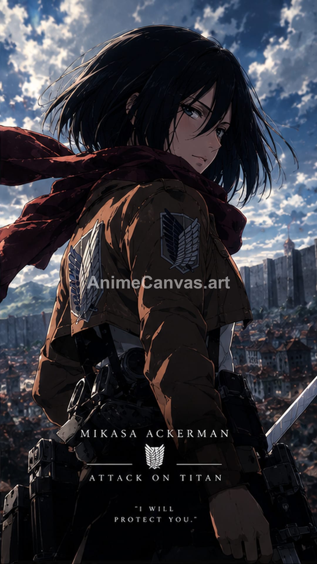 Mikasa Ackerman Attack on Titan Phone Wallpaper - Attack On Titan Mikasa Ackerman Wallpaper HD