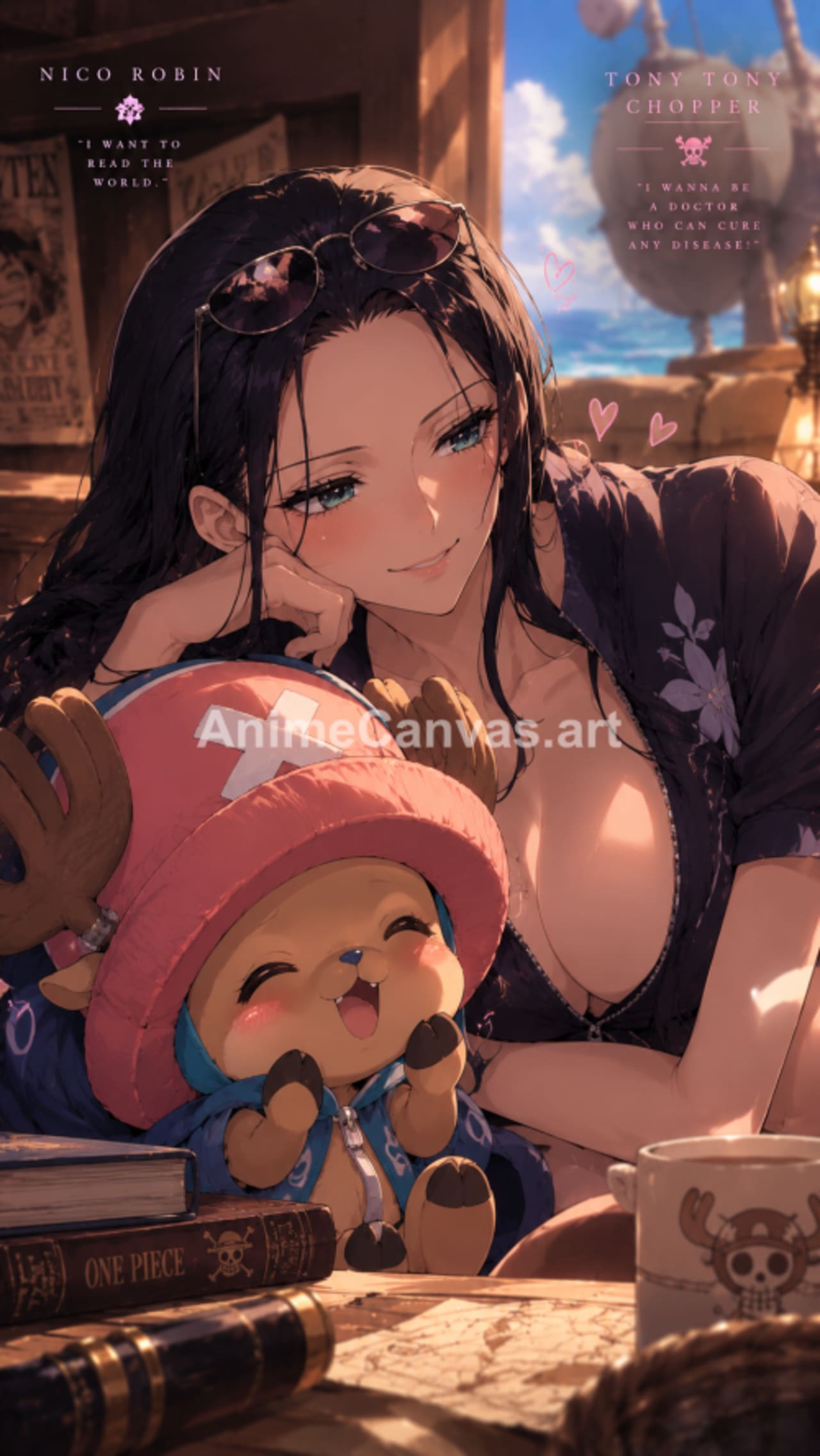 Nico Robin & Tony Tony Chopper: One Piece Slice of Life - One Piece Wallpaper HD