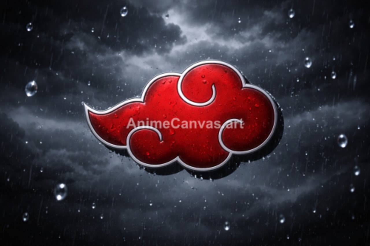 Akatsuki Cloud Logo Wallpaper — Dark Symbol of Power - Naruto Shippuden Wallpaper HD