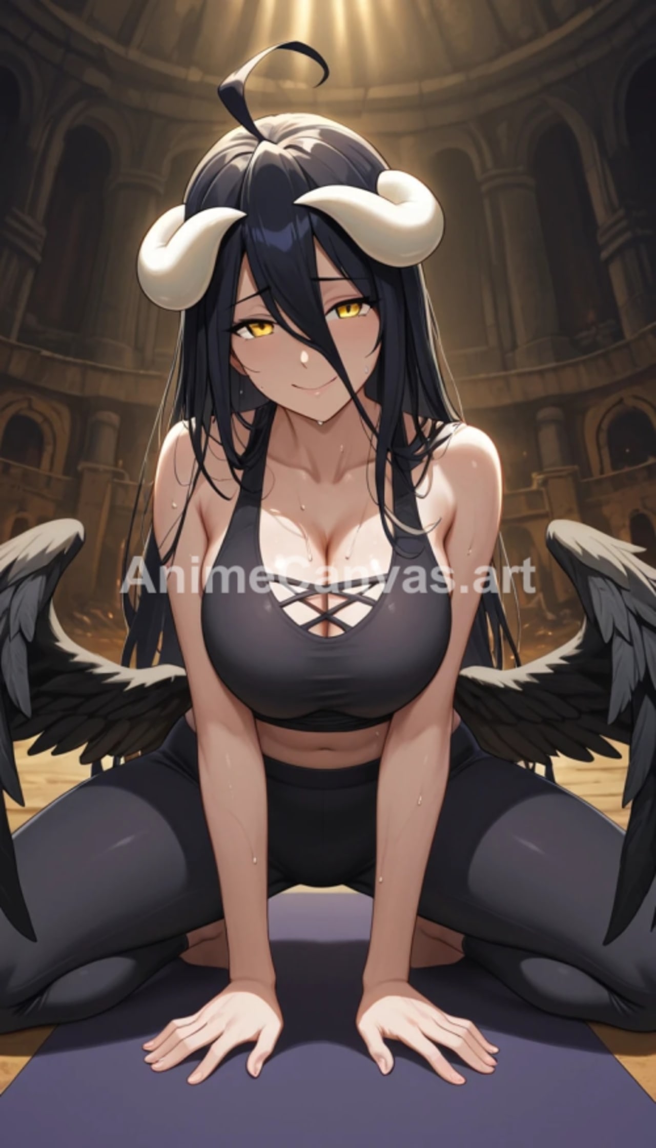 Albedo - Gym Outfit - OverLord Wallpaper HD