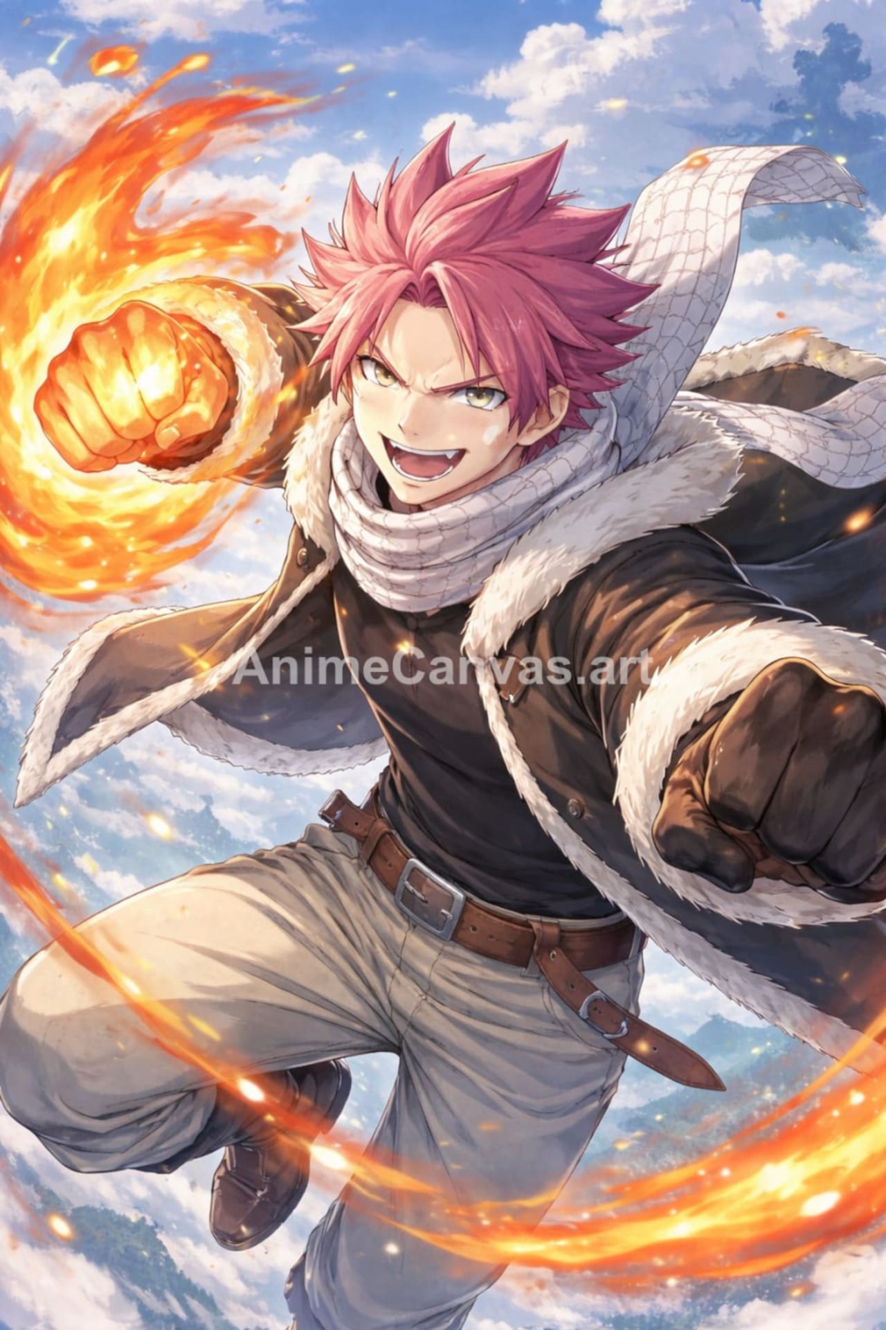 Natsu dragneed, anime wallpaper, mobile wallpaper, anime picture