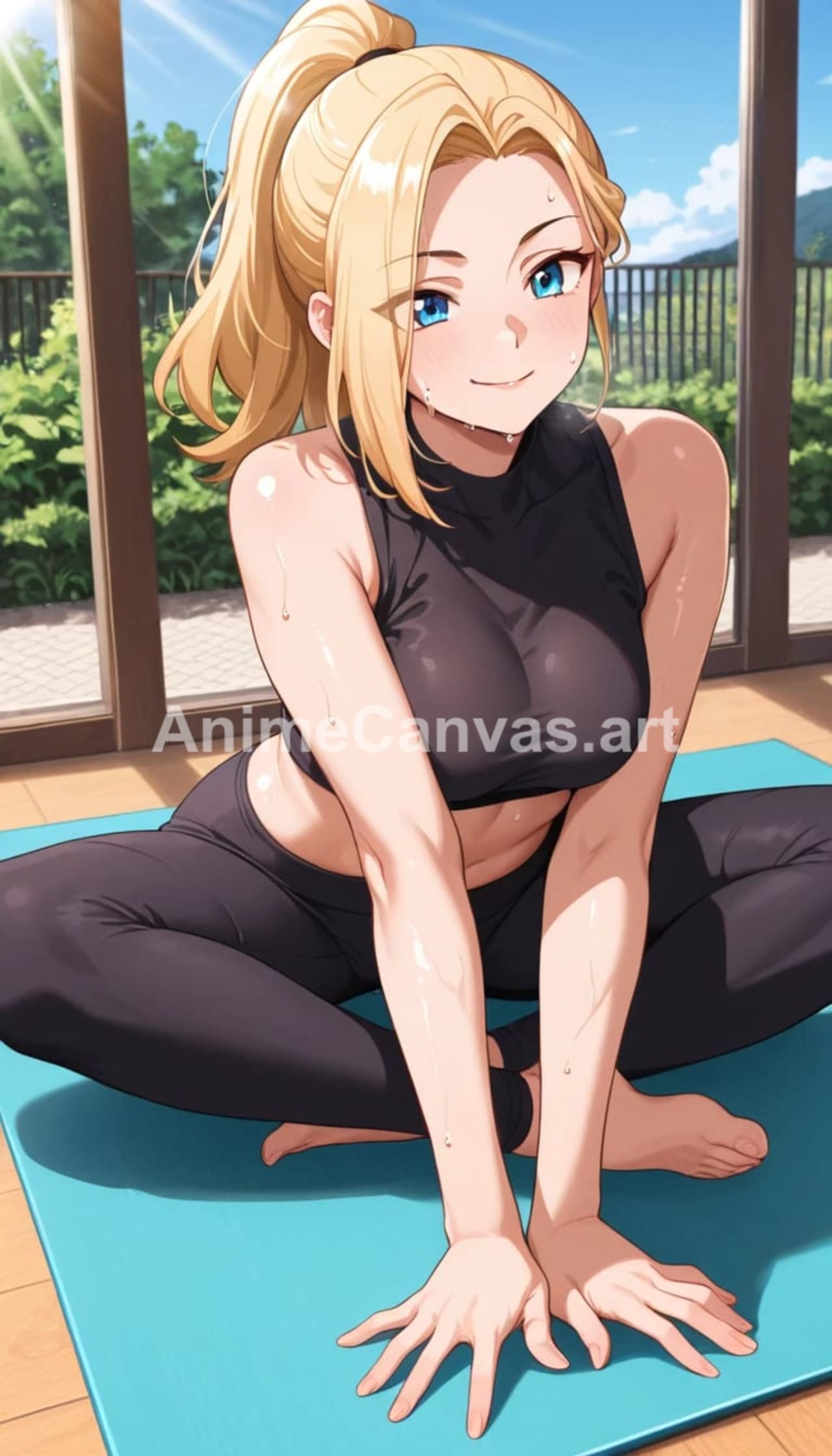 Ino yamanaka - Gym outfit anime wallpaper, mobile HD, fan-made