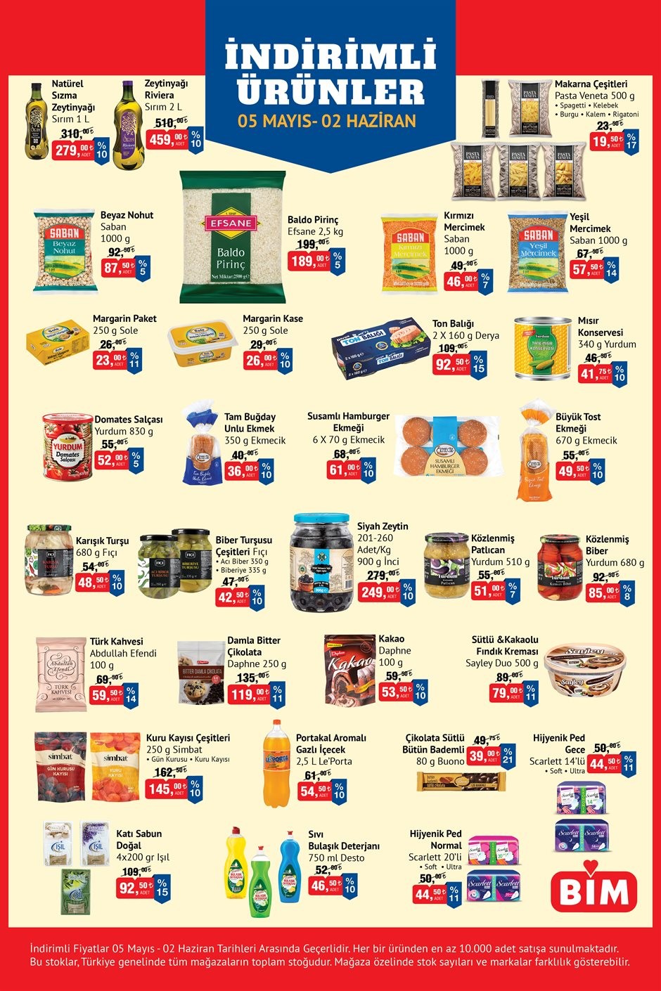 BİM - İndirimli Ürünler Market Broşürü