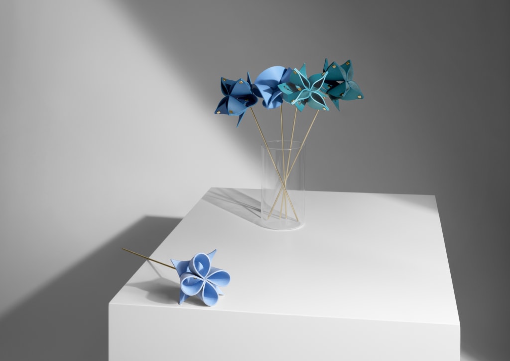 Louis Vuitton Blue Objet Nomades Origami Flower by Atelier Oi 371lvs225