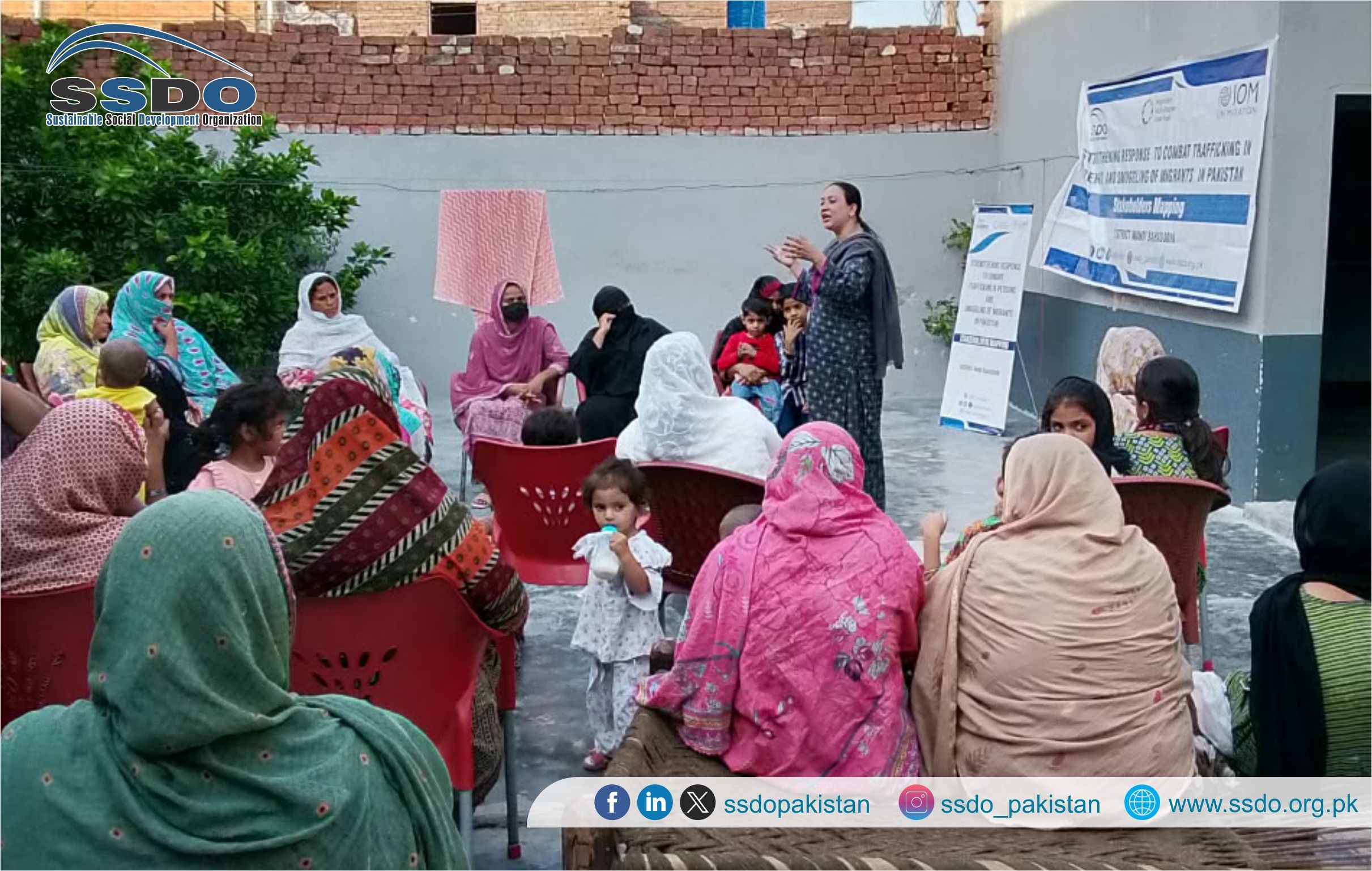 Mapping activity with community women and girls, Mandi Bahauddin