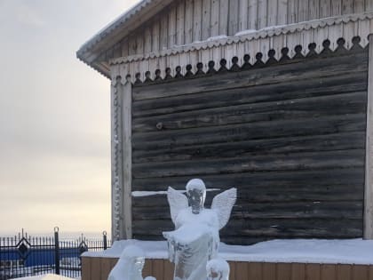 В храме честь иконы Божией Матери «Скоропослушница» п. Саскылах были совершены богослужения