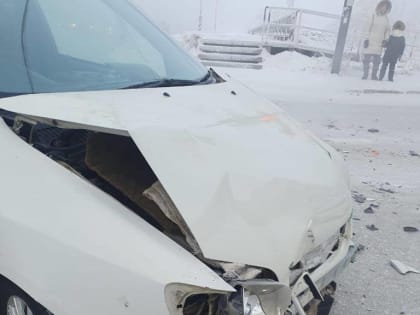 Тройное ДТП в центре Якутска — пассажир в больнице