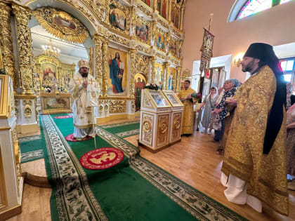 Архиерейское богослужение в Преображенском соборе в день памяти святых отцов шести Вселенских Соборов